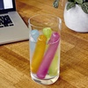 image:imageKikkerland Colorful Reusable Plastic Ice Cubes Washable Freezable Plastic Ice Cubes Sticks Set of 8 Suitable for Drinks Water Bottle Whiskey amp Wine