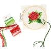 image:imageKikkerland DIY Mini Cross Stitch Sailboat Embroidery Craft Starter Kit Set with Pattern Instructions 3 Bamboo Hoop Stress Relief Adult Beginner FriendlyRose