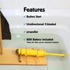 image:imageKikkerland Huckleberry Motor  Mini DIY Motorboat with 2Bladed Propeller for STEM Project amp Outdoor Adventures  AAA Battery Included