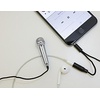 image:imageKikkerland Karaoke Compact Portable Tiny Mini Microphone Silver for Voice Recording Singing Novelty Gift