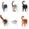 image:imageKikkerland Magnetic Funny Cat Butt Refrigerator Decorative Magnets Set of 6 Novelty Gift Cat LoversCat