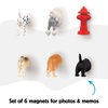 image:imageKikkerland Magnetic Funny Cat Butt Refrigerator Decorative Magnets Set of 6 Novelty Gift Cat LoversDog