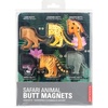image:imageKikkerland Magnetic Funny Cat Butt Refrigerator Decorative Magnets Set of 6 Novelty Gift Cat LoversSafari