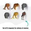 image:imageKikkerland Magnetic Funny Cat Butt Refrigerator Decorative Magnets Set of 6 Novelty Gift Cat LoversSafari
