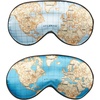 image:imageKikkerland Maps Ultra Soft Sleep Mask  Assorted