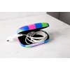 image:imageKikkerland Multi Color Plaid Print Small Travel Portable Compact Organizer Case Container for Earbuds Jewelry Loose Change
