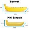 image:imageKikkerland Novelty Ceramic Banorah  Menorah for Hanukkah Chanukah Candle Holder  Fun Banana Themed MenorahBanorah