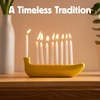 image:imageKikkerland Novelty Ceramic Banorah  Menorah for Hanukkah Chanukah Candle Holder  Fun Banana Themed MenorahMini Banorah