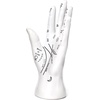 image:imageKikkerland Palm Reader Jewelry Display Mannequin Holder Organizer Storage Stand White for Rings Bracelets Decoration