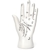 image:imageKikkerland Palm Reader Jewelry Display Mannequin Holder Organizer Storage Stand White for Rings Bracelets Decoration