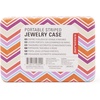 image:imageKikkerland Portable Striped Travel Jewelry Storage Case with Mirror  OR108A Random Style