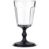 image:imageKikkerland Portable Wine Glass Stackable CompactTravel Glasses with Strap Black Set of 2