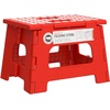 image:imageKikkerland Rhino Foldable Step Stool  Holds Adults up to 300 Lbs Best for Kitchen amp Bathroom  Collapsible Portable Lightweight Stepping Stool with Sturdy NonSlip Design  Black 15Red