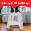 image:imageKikkerland Rhino Foldable Step Stool  Holds Adults up to 300 Lbs Best for Kitchen amp Bathroom  Collapsible Portable Lightweight Stepping Stool with Sturdy NonSlip Design  Black 15White