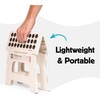 image:imageKikkerland Rhino Foldable Step Stool  Holds Adults up to 300 Lbs Best for Kitchen amp Bathroom  Collapsible Portable Lightweight Stepping Stool with Sturdy NonSlip Design  Black 15White