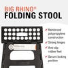image:imageKikkerland Rhino Foldable Step Stool  Holds Adults up to 300 Lbs Best for Kitchen amp Bathroom  Collapsible Portable Lightweight Stepping Stool with Sturdy NonSlip Design  Black 15Black