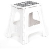 image:imageKikkerland Rhino Foldable Step Stool  Holds Adults up to 300 Lbs Best for Kitchen amp Bathroom  Collapsible Portable Lightweight Stepping Stool with Sturdy NonSlip Design  Black 15White