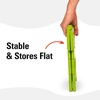 image:imageKikkerland Rhino Foldable Step Stool  Holds Adults up to 300 Lbs Best for Kitchen amp Bathroom  Collapsible Portable Lightweight Stepping Stool with Sturdy NonSlip Design  Black 15Green