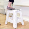 image:imageKikkerland Rhino Foldable Step Stool  Holds Adults up to 300 Lbs Best for Kitchen amp Bathroom  Collapsible Portable Lightweight Stepping Stool with Sturdy NonSlip Design  Black 15White
