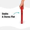 image:imageKikkerland Rhino Foldable Step Stool  Holds Adults up to 300 Lbs Best for Kitchen amp Bathroom  Collapsible Portable Lightweight Stepping Stool with Sturdy NonSlip Design  Black 15Red