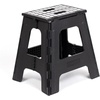 image:imageKikkerland Rhino Foldable Step Stool  Holds Adults up to 300 Lbs Best for Kitchen amp Bathroom  Collapsible Portable Lightweight Stepping Stool with Sturdy NonSlip Design  Black 15Black