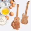 image:imageKikkerland Set of Two Novelty Guitar Wooden Spoons for Kitchen  Beechwood Heat Resistant Use with NonStick Cookware  Unique Gift for Music Lovers and Cooking EnthusiastsRockin Spoons