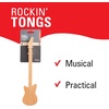 image:imageKikkerland Set of Two Novelty Guitar Wooden Spoons for Kitchen  Beechwood Heat Resistant Use with NonStick Cookware  Unique Gift for Music Lovers and Cooking EnthusiastsRockin Tongs