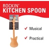 image:imageKikkerland Set of Two Novelty Guitar Wooden Spoons for Kitchen  Beechwood Heat Resistant Use with NonStick Cookware  Unique Gift for Music Lovers and Cooking EnthusiastsRockin Spoon