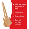 image:imageKikkerland Set of Two Novelty Guitar Wooden Spoons for Kitchen  Beechwood Heat Resistant Use with NonStick Cookware  Unique Gift for Music Lovers and Cooking EnthusiastsRockin Tongs