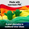 image:imageKikkerland Set of Two Reusable Dyer Buddies for Laundry  Fabric Softener Dryer Balls  Control Static Remove Wrinkles Dry Clothes Faster Cactus