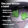 image:imageKikkerland Set of Two Reusable Dyer Buddies for Laundry  Fabric Softener Dryer Balls  Control Static Remove Wrinkles Dry Clothes Faster Cactus