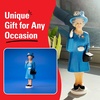 image:imageKikkerland Solar Powered Albert Einstein Figurine Fun Decor for Home amp Kitchen Office Desk Garden Car  Great Novelty Toy Statue Display Shelf Collectible Holiday amp Birthday GiftWaving Queen  Royal Blue