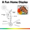 image:imageKikkerland Solar Powered Rainbow Maker  Prism Suncatcher Fun Home Window Decor  Unique Gift for Christmas amp Birthdays  Heart ShapedSingle Rainbow Maker