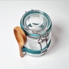 image:imageKikkerland Sourdough Starter Kit  DIY Bread Baking Supplies with Glass Jar Wooden Spoon amp Breathable Hat  Homesteading amp Homemaking Essentials