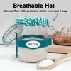 image:imageKikkerland Sourdough Starter Kit  DIY Bread Baking Supplies with Glass Jar Wooden Spoon amp Breathable Hat  Homesteading amp Homemaking Essentials