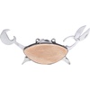 image:imageKikkerland Stainless Steel Beechwood Crab Compact EDC Multi Tool  6 Tools