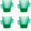 image:imageKikkerland Tequila Shots Green Cactus Glass Shot Glasses Shooters Set of 4 1oz capacity for Party Supplies Southwest ThemeCactus