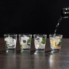 image:imageKikkerland Tequila Shots Green Cactus Glass Shot Glasses Shooters Set of 4 1oz capacity for Party Supplies Southwest ThemeModern