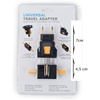 image:imageKikkerland UL03A Universal Travel Adapter Black1 EA