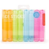 image:imageKikkerland Colorful Reusable Plastic Ice Cubes Washable Freezable Plastic Ice Cubes Sticks Set of 8 Suitable for Drinks Water Bottle Whiskey amp Wine