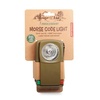 image:imageKikkerland Huckleberry Retro Style Metal Morse Code LED Flash Light Signal Lamp Signaling Device Green Red