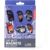 image:imageKikkerland Magnetic Funny Cat Butt Refrigerator Decorative Magnets Set of 6 Novelty Gift Cat LoversCat