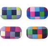 image:imageKikkerland Multi Color Plaid Print Small Travel Portable Compact Organizer Case Container for Earbuds Jewelry Loose Change