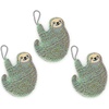 image:imageKikkerland Reusable Sloth Scrub Sponge  Cleaning Supplies for Kitchen Home Essentials  Fun Gifts for Kids amp Adults  Set of 3Sloth