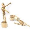image:imageKikkerland Skeleton Lazy Bones Sculpture Tan