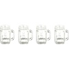 image:imageKikkerland Tequila Shots Green Cactus Glass Shot Glasses Shooters Set of 4 1oz capacity for Party Supplies Southwest ThemeMason