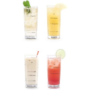image:imageKikkerland  Bartending Glasses Set Of 4  GL11Modern