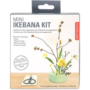image:imageKikkerland DIY Japanese Flower Arrangement Mini Ikebana Kit Project Ceramic Flower Vase Display with Instructions