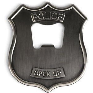 image:imageKikkerland Fetch Stainless Steel Dog Novelty Bottle Opener Fun Kitchen Home Bar Accessory GiftPolice Badge