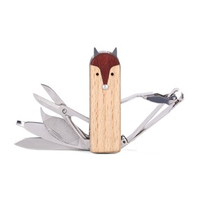 image:imageKikkerland Fox Manicure Multi Tool Set 5 in 1 Stainless Steel Professional Grooming Kits Nail Care for Home Travel Office